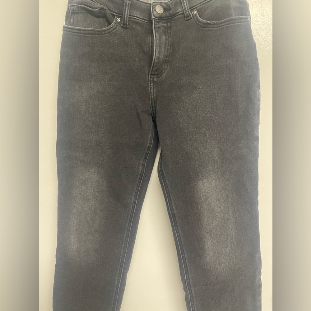 Black denim, lee brand, straight leg pants